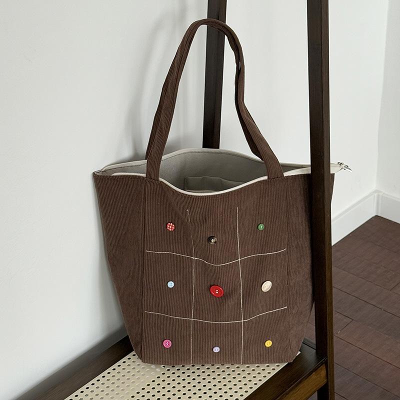 Butt Design Corduroy Shoulder Bags for Women Student Class Large Capacity Girls Tote Bag Simple Female Bucket Handbag Zipper коричневий
Butt Design Corduroy Shoulder Bags for Women Student Class Large Capacity Girls Tote Bag Simple Female Bucket Handbag Zipper коричневий