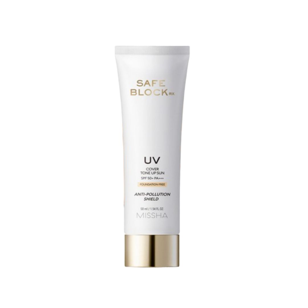 MISSHA Safe Block RX Cover Tone-Up Sun Cream SPF50+ PA++++ Brightening UV Protection Sunscreen 50ml
MISSHA Safe Block RX Cover Tone-Up Sun Cream SPF50+ PA++++ Brightening UV Protection Sunscreen 50ml