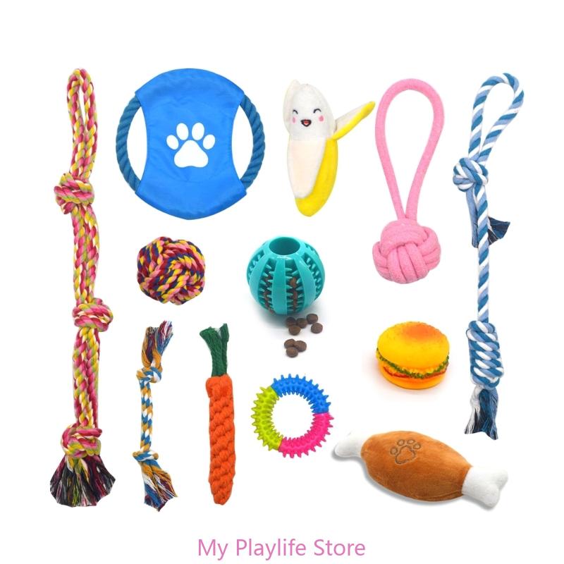 10/12/15/17pcs Dog Rope Chewing Toy Tug-of-war Game for Puppy Teething Chew Molar Toy Dogs Fetching Toy for Indoor Dogs
10/12/15/17pcs Dog Rope Chewing Toy Tug-of-war Game for Puppy Teething Chew Molar Toy Dogs Fetching Toy for Indoor Dogs
