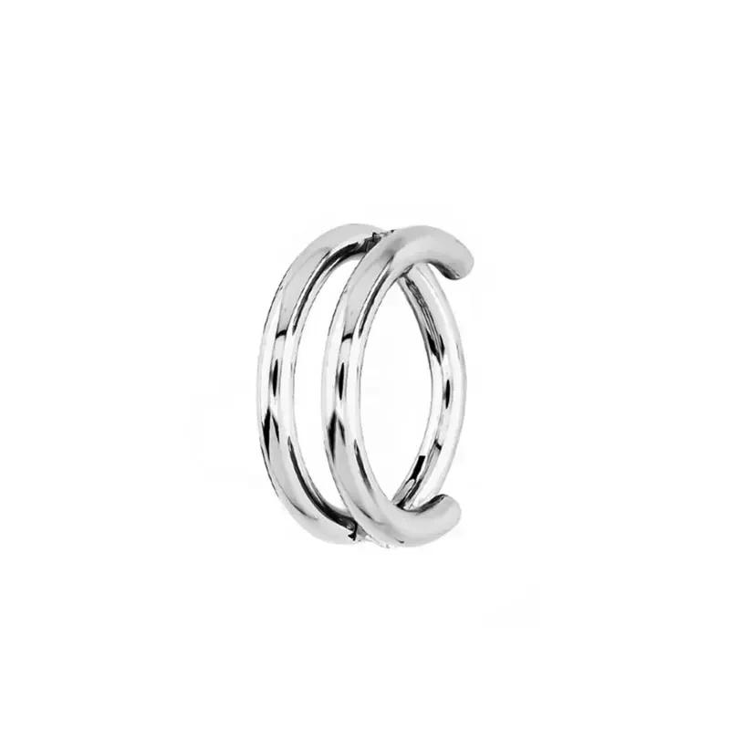 G23 Titanium Nose Ring Piercing 16G Double Layer Hollow Hinged Septum Ear Cartilage Tragus Spiral Piercing Earring Body Jewelry 16G 1.2x8mm серебряный
G23 Titanium Nose Ring Piercing 16G Double Layer Hollow Hinged Septum Ear Cartilage Tragus Spiral Piercing Earring Body Jewelry 16G 1.2x8mm серебряный