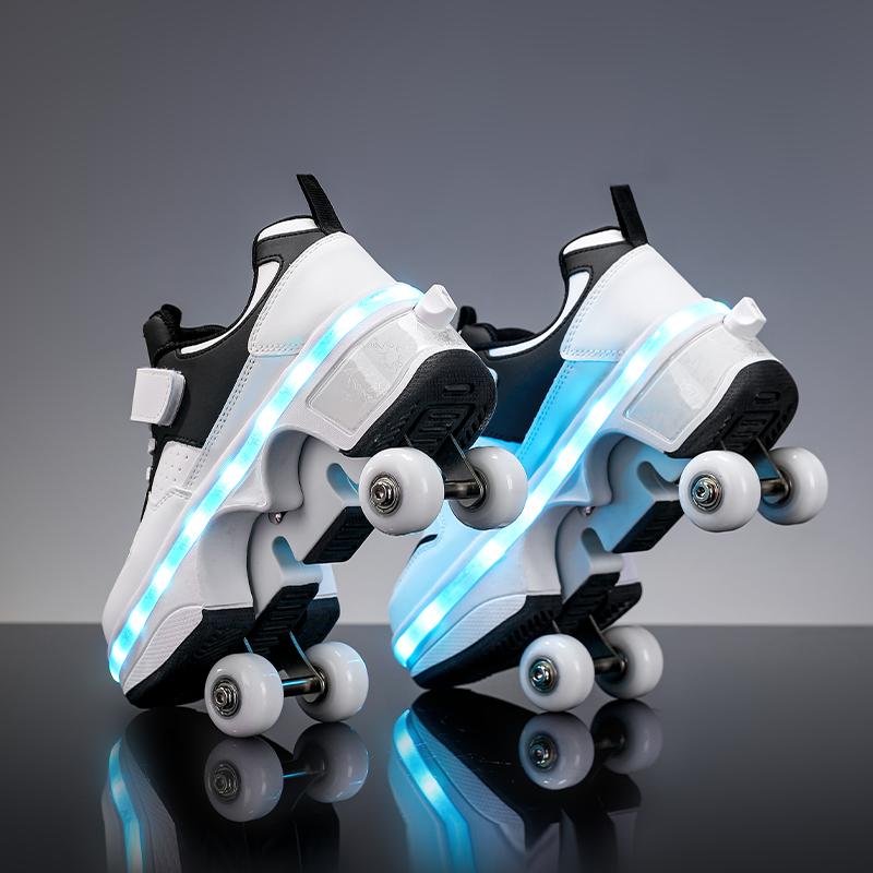 Adult/Kids Roller Roller Shoes Luminous Skating Shoes Kids Glowing Sneakers Luminous Sneakers 43 чорний/білий
Adult/Kids Roller Roller Shoes Luminous Skating Shoes Kids Glowing Sneakers Luminous Sneakers 43 чорний/білий