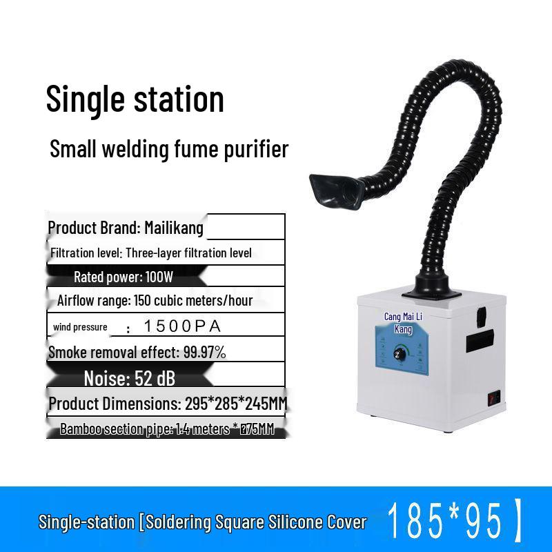 Mailikang Portable Soldering Fume Purifier and Dust Collector Smoking Machine
Mailikang Portable Soldering Fume Purifier and Dust Collector Smoking Machine