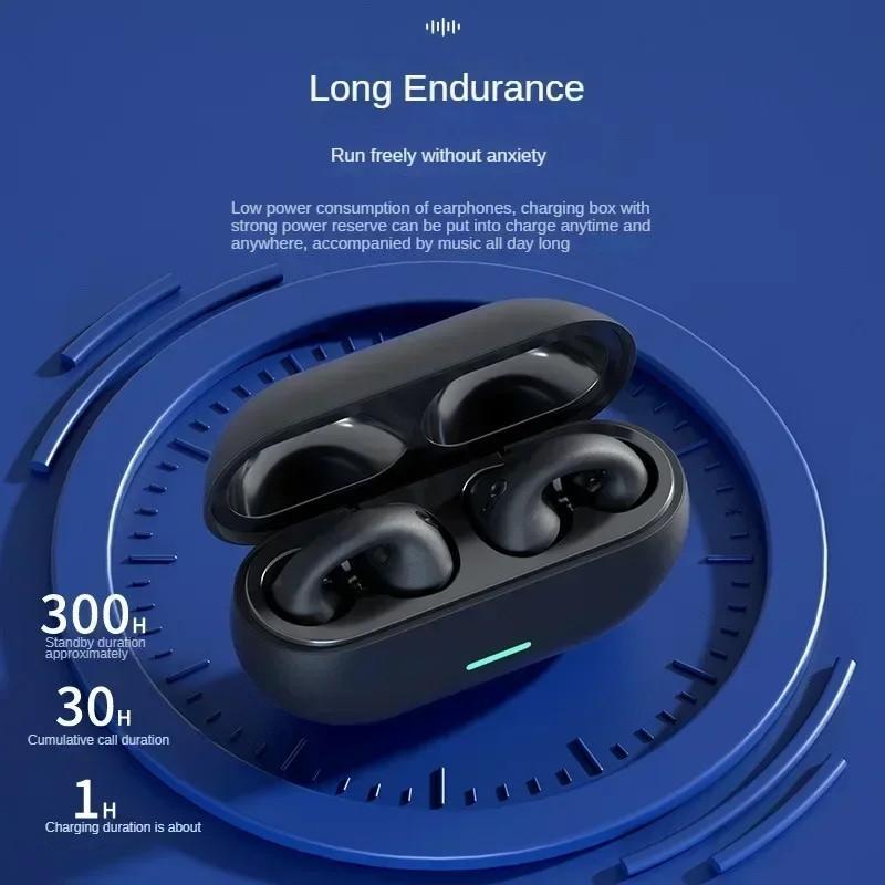 NEW T75 Bluetooth 5.3 Wireless Bone Conduction Headphones Clip Ear Music Noise Canceling Headset HD Call Sports Gaming Earphone
NEW T75 Bluetooth 5.3 Wireless Bone Conduction Headphones Clip Ear Music Noise Canceling Headset HD Call Sports Gaming Earphone