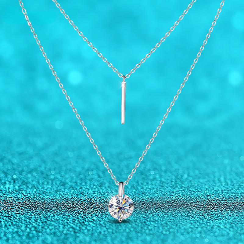 Цвет D 1-2CT Двойная цепочка VVS Муассанитовое ожерелье для женщин Подвеска со сверкающим лабораторным бриллиантом из стерлингового серебра 925 пробы, оригинал, сертифицированный
Цвет D 1-2CT Двойная цепочка VVS Муассанитовое ожерелье для женщин Подвеска со сверкающим лабораторным бриллиантом из стерлингового серебра 925 пробы, оригинал, сертифицированный