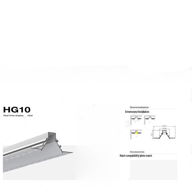 Oeny HG10 Безкаркасний підвісний лінійний світловий профіль
Oeny HG10 Безкаркасний підвісний лінійний світловий профіль