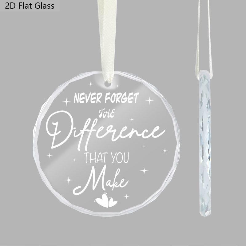 1pc Thank You Gifts for Women Men - Never Forget The Difference That You Make for Coworkers - Glass Ornament 1pc
1pc Thank You Gifts for Women Men - Never Forget The Difference That You Make for Coworkers - Glass Ornament 1pc