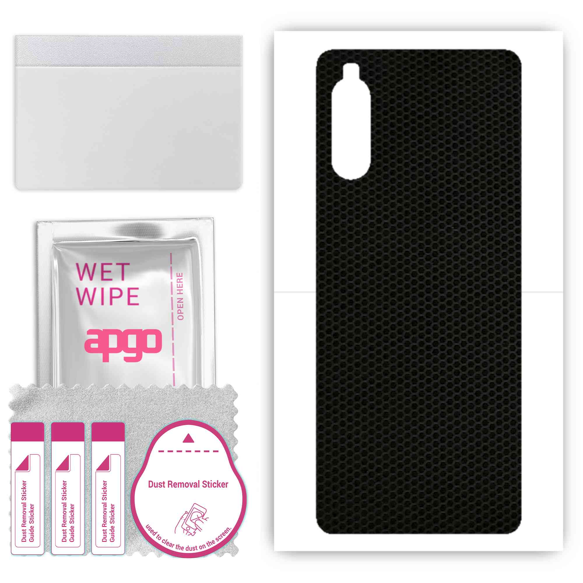 apgo Protective Skin Sticker for the back compatible with Sony Xperia 10 II, Wrap Film, Foil, Vinyl - Pattern Matrix
apgo Protective Skin Sticker for the back compatible with Sony Xperia 10 II, Wrap Film, Foil, Vinyl - Pattern Matrix