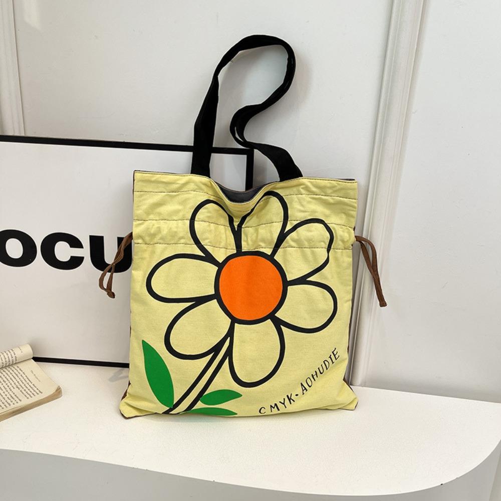 Korean Style Flower Shoulder Bag Large Capacity Printed Handbag Casual Drawstring Bag Outdoor жёлтый
Korean Style Flower Shoulder Bag Large Capacity Printed Handbag Casual Drawstring Bag Outdoor жёлтый