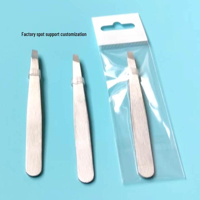 Пинцет из нержавеющей стали со скошенными кончиками для точного выщипывания и подравнивания бровей - В наличии 
Пинцет из нержавеющей стали со скошенными кончиками для точного выщипывания и подравнивания бровей - В наличии