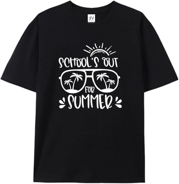 Last Day of School Teacher Shirt: Women School Out for Summer Shirts Casual Short Sleeve Teacher Appreciation Gifts Black 5XL різнокольоровий
Last Day of School Teacher Shirt: Women School Out for Summer Shirts Casual Short Sleeve Teacher Appreciation Gifts Black 5XL різнокольоровий