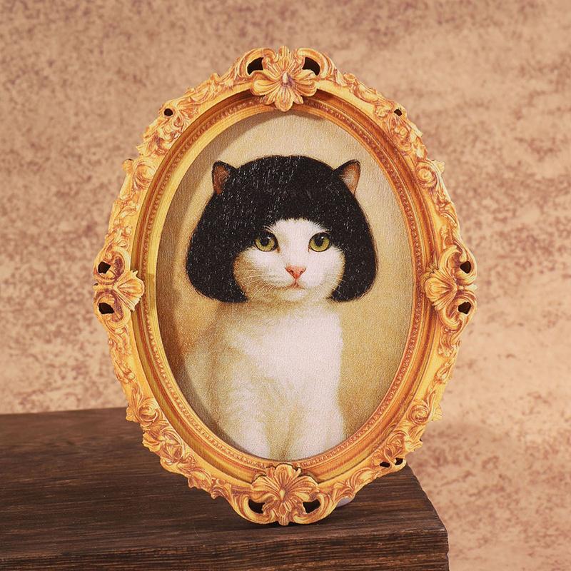 1Pc Mini Oval Retro Wooden Photo Frame Fridge Magnet Funny Cat & Haircut Modern Kitchen Decor Durable Refrigerator Ornament
1Pc Mini Oval Retro Wooden Photo Frame Fridge Magnet Funny Cat & Haircut Modern Kitchen Decor Durable Refrigerator Ornament