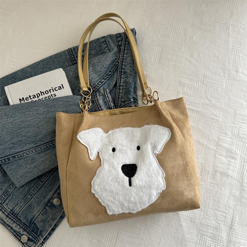 High-value puppy tote bag cute cartoon shoulder commuter bag light luxury texture retro bag backpack
High-value puppy tote bag cute cartoon shoulder commuter bag light luxury texture retro bag backpack