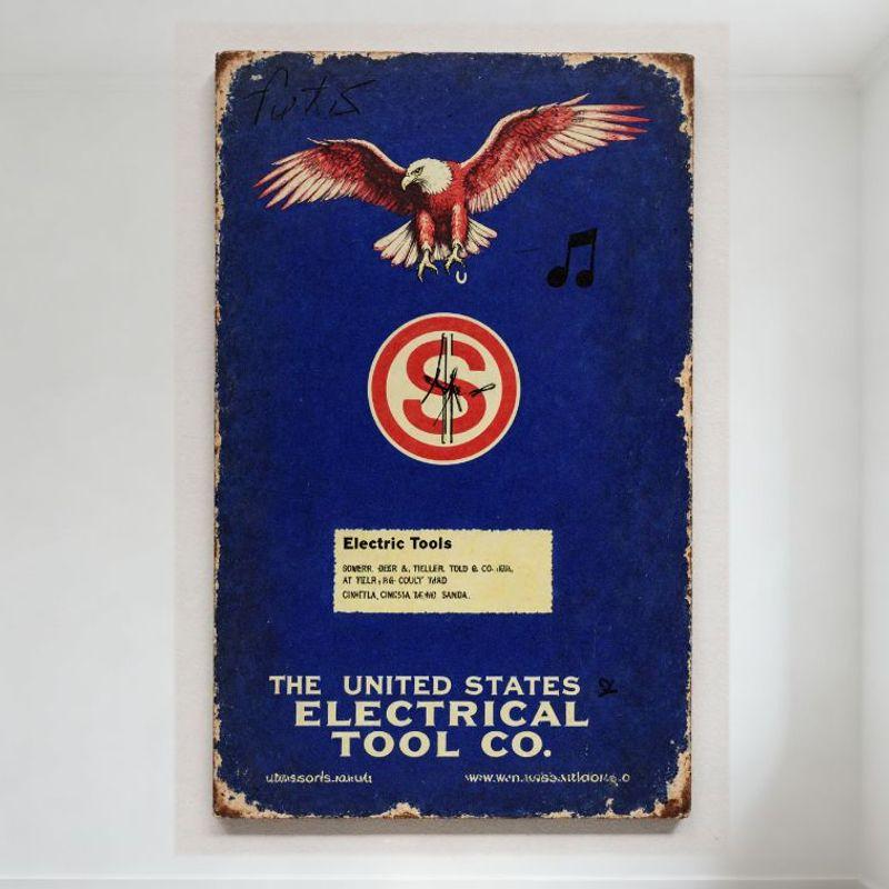 Vintage US Electrical Tool Co. Eagle Metal Sign, Patriotic Tin Poster for Bar Home Wall Decor, Retro Collectible Electrical Tool 20x30cm(7.8x11.8inch)
Vintage US Electrical Tool Co. Eagle Metal Sign, Patriotic Tin Poster for Bar Home Wall Decor, Retro Collectible Electrical Tool 20x30cm(7.8x11.8inch)