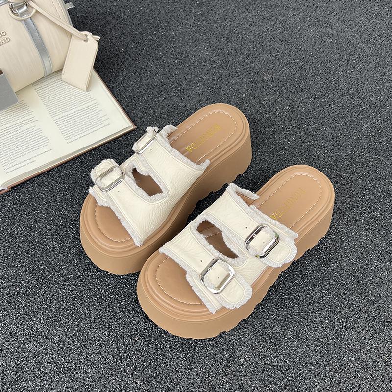 Versatile high-end thick-bottomed muffin one-word slippers for women s summer wear new fashionable heightening non-slip sandals 35 бежевый
Versatile high-end thick-bottomed muffin one-word slippers for women s summer wear new fashionable heightening non-slip sandals 35 бежевый