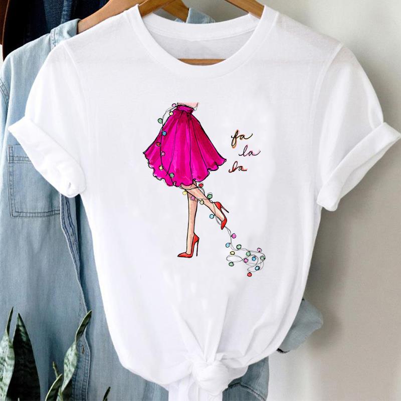 (Asian Size) Tee New Year Cartoon Trend Happy Holiday Top Festival Christmas Casual Short Sleeve Fashion Women Print Lady Graphic T-shirt
(Asian Size) Tee New Year Cartoon Trend Happy Holiday Top Festival Christmas Casual Short Sleeve Fashion Women Print Lady Graphic T-shirt