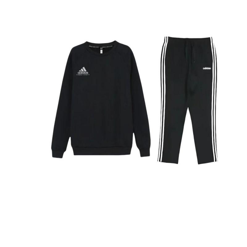 Adidas Striped Design Versatile Mid-Rise Long Pants Pullover Sweatshirt Casual Sports Set Unisex Activewear Black DU0456+-ADICSTL06-BW S
Adidas Striped Design Versatile Mid-Rise Long Pants Pullover Sweatshirt Casual Sports Set Unisex Activewear Black DU0456+-ADICSTL06-BW S