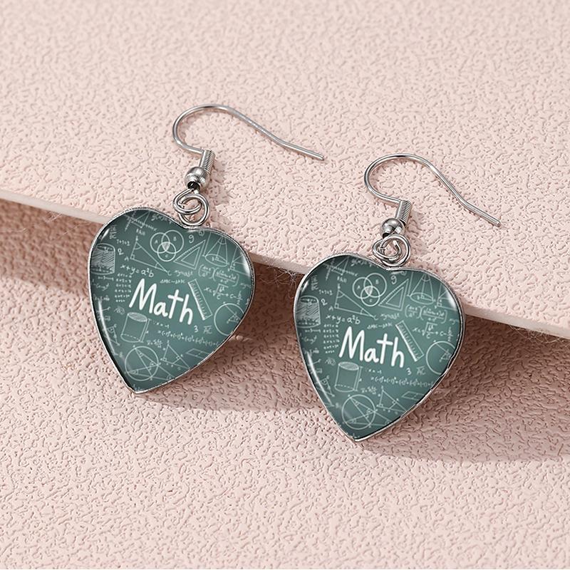 New I Love Math Mathematics Dangle Earring Heart Shaped Earrings Handmade Glass Dome Jewelry
New I Love Math Mathematics Dangle Earring Heart Shaped Earrings Handmade Glass Dome Jewelry