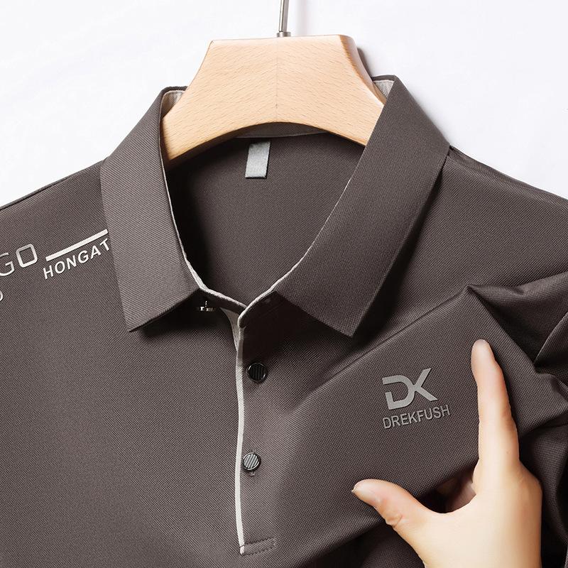 Men s Business Casual Short Sleeve Polo Shirt Solid Color with Badge Fashionable Breathable Comfortable Versatile Business Top S
Men s Business Casual Short Sleeve Polo Shirt Solid Color with Badge Fashionable Breathable Comfortable Versatile Business Top S