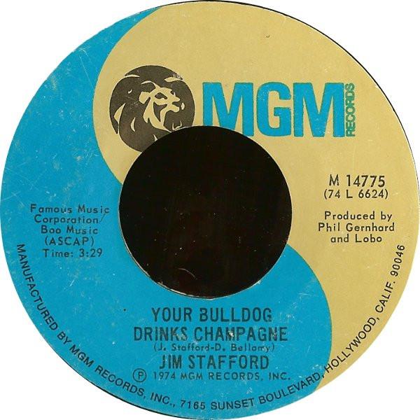 7-дюймовая пластинка JIM STAFFORD - Your Bulldog Drinks Champagne / A R M14775 MGM 1974 США Кантри/Фолк Б/у
7-дюймовая пластинка JIM STAFFORD - Your Bulldog Drinks Champagne / A R M14775 MGM 1974 США Кантри/Фолк Б/у
