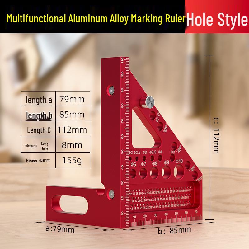 Многофункциональная алюминиевая угловая измерительная линейка и инструмент для разметки для деревообработки
Многофункциональная алюминиевая угловая измерительная линейка и инструмент для разметки для деревообработки