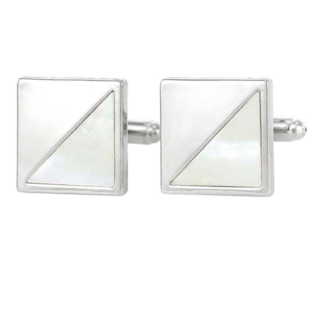 Funny 2 Abalone Shell Triangle Design Mens Cufflinks Business Wedding Formal Silvery Square Sleeve Button
Funny 2 Abalone Shell Triangle Design Mens Cufflinks Business Wedding Formal Silvery Square Sleeve Button