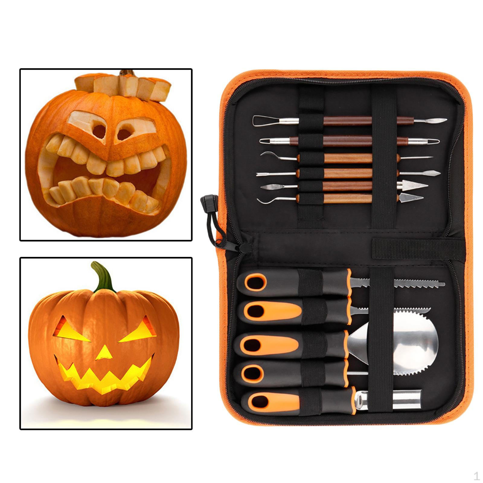 Halloween Pumpkin Carving Kit, Professional Cutting Supplies Tools, Stainless Set 11pcs with bag
Halloween Pumpkin Carving Kit, Professional Cutting Supplies Tools, Stainless Set 11pcs with bag