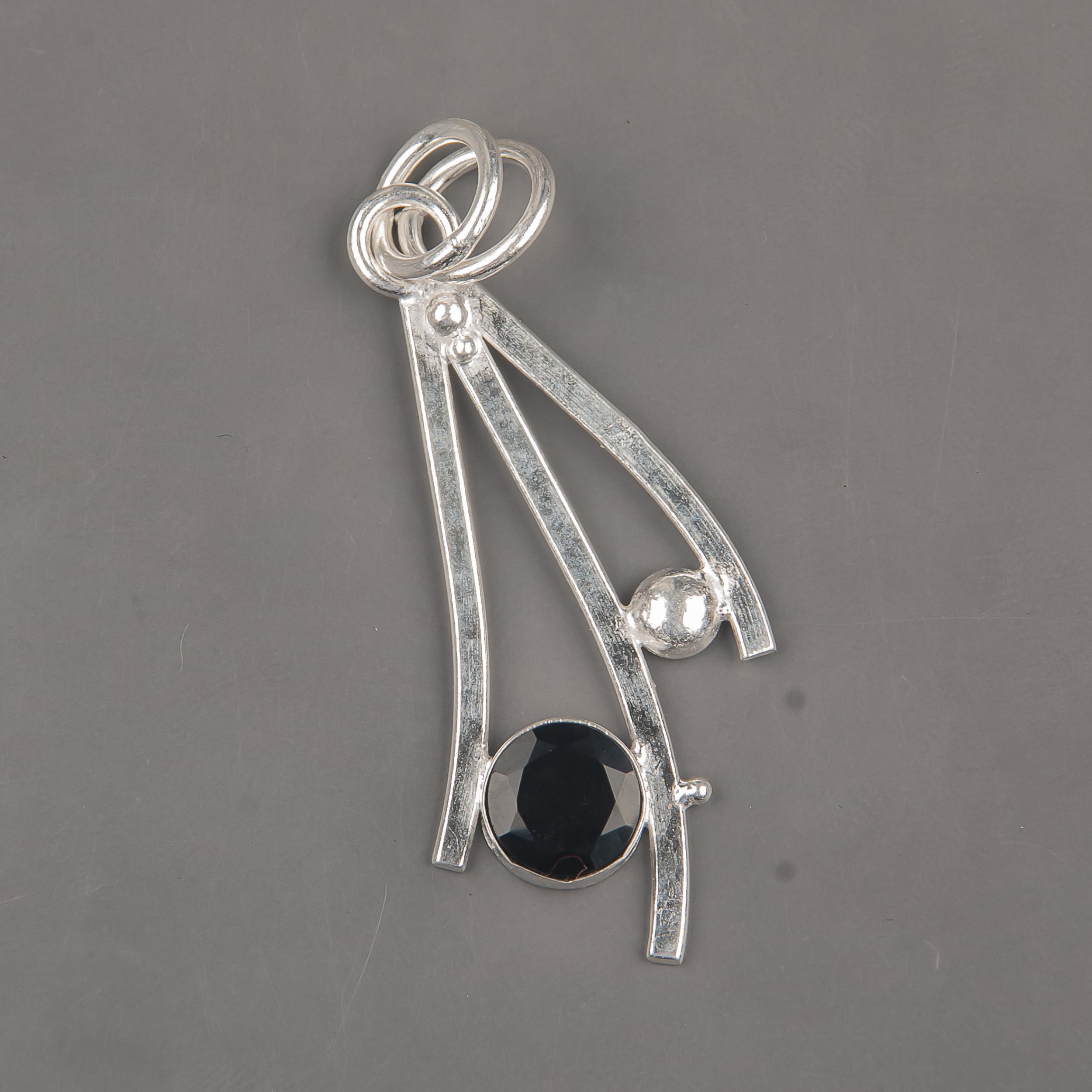 Black Onyx Gemstone Silver Jewelry, 925 Sterling Silver Pendant, Handmade Designer Onyx Pendant Gift For Catholics 1.73 Inches
Black Onyx Gemstone Silver Jewelry, 925 Sterling Silver Pendant, Handmade Designer Onyx Pendant Gift For Catholics 1.73 Inches