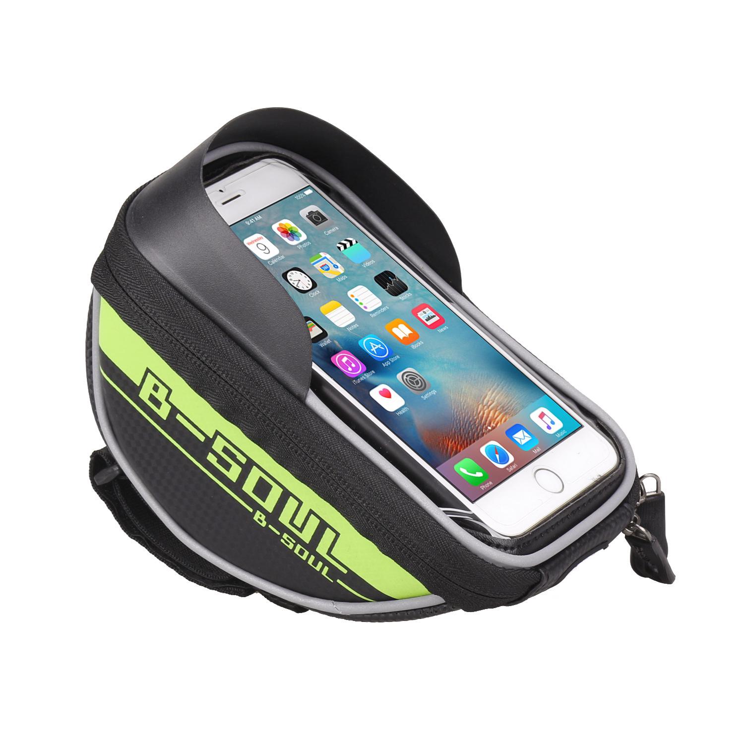 Waterproof Bicycle Front Frame Bag, Touch Screen Phone Storage Pouch for 6 Inch Mobile Phone, MTB Road Bike Cycling Accessories
Waterproof Bicycle Front Frame Bag, Touch Screen Phone Storage Pouch for 6 Inch Mobile Phone, MTB Road Bike Cycling Accessories