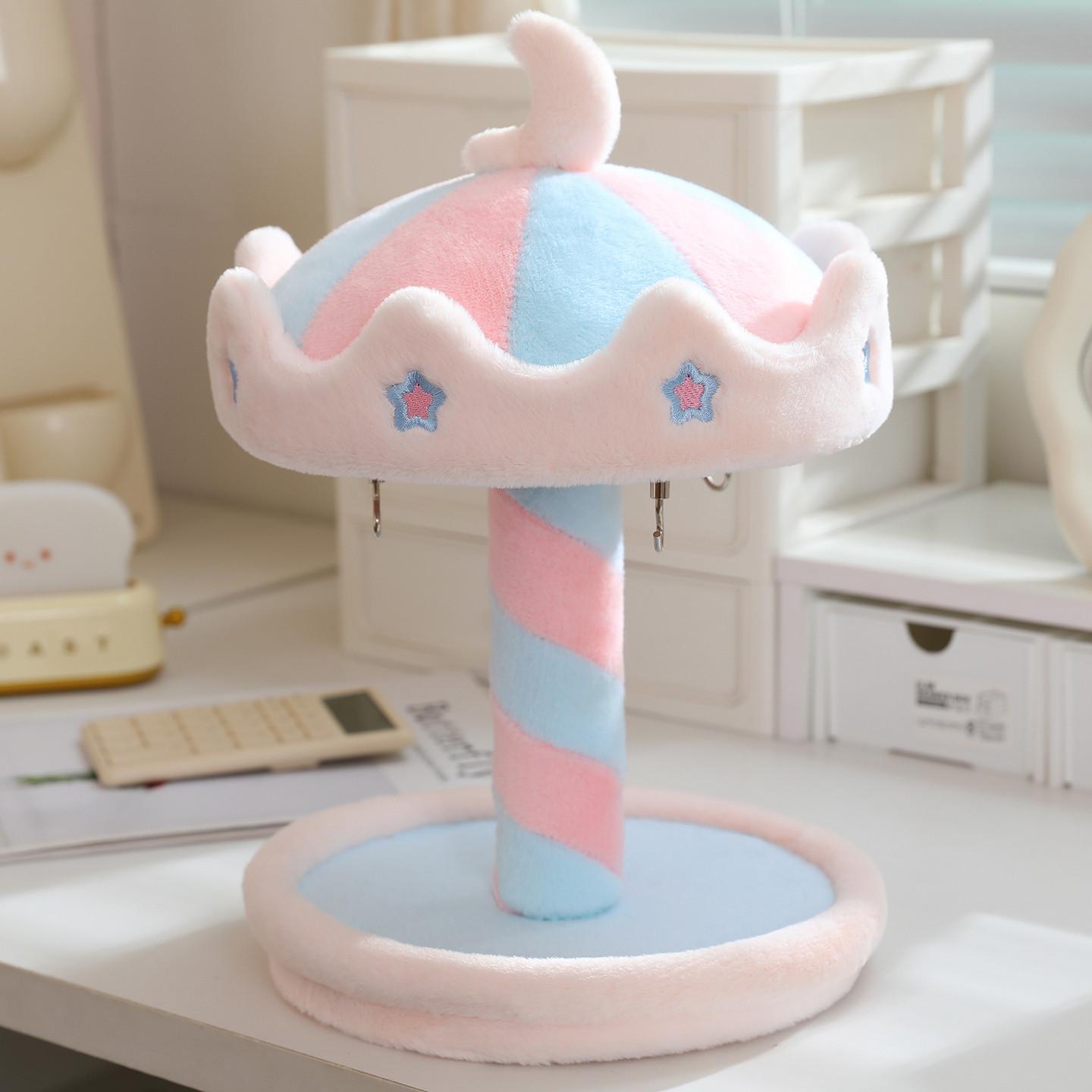 35/45cm Dreamy Rotating Carousel Plush Doll House Display Stand Manual Rotation With Hooks Cotton Dolls Badges Table Decor Gift 35cm 4 hooks
35/45cm Dreamy Rotating Carousel Plush Doll House Display Stand Manual Rotation With Hooks Cotton Dolls Badges Table Decor Gift 35cm 4 hooks