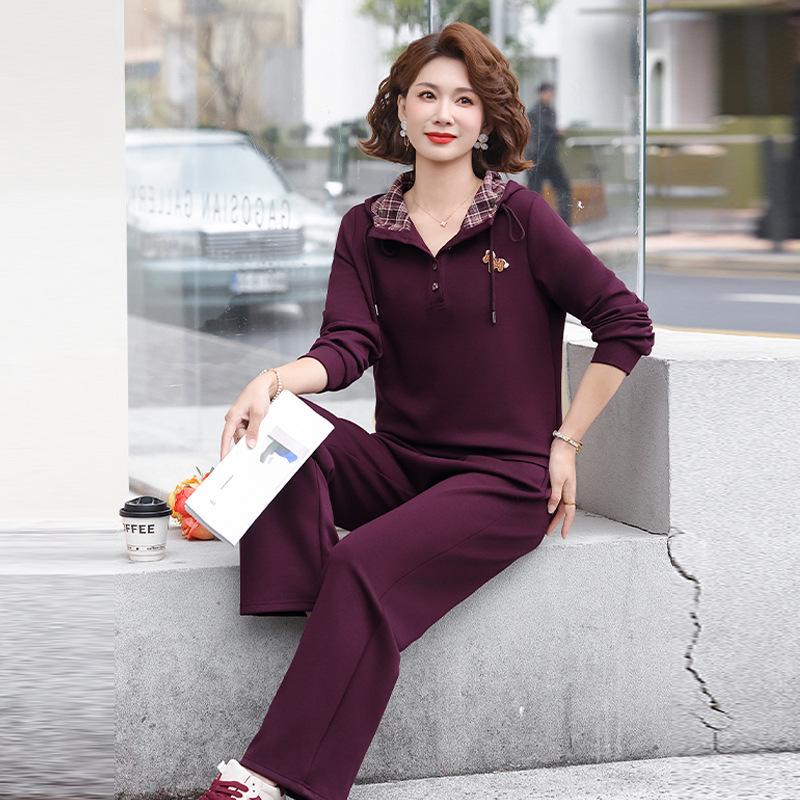 Spring Arrival: Plaid Hooded Top & Long Pants Set for Middle-Aged Women 3XL (120-135 lbs)
Spring Arrival: Plaid Hooded Top & Long Pants Set for Middle-Aged Women 3XL (120-135 lbs)