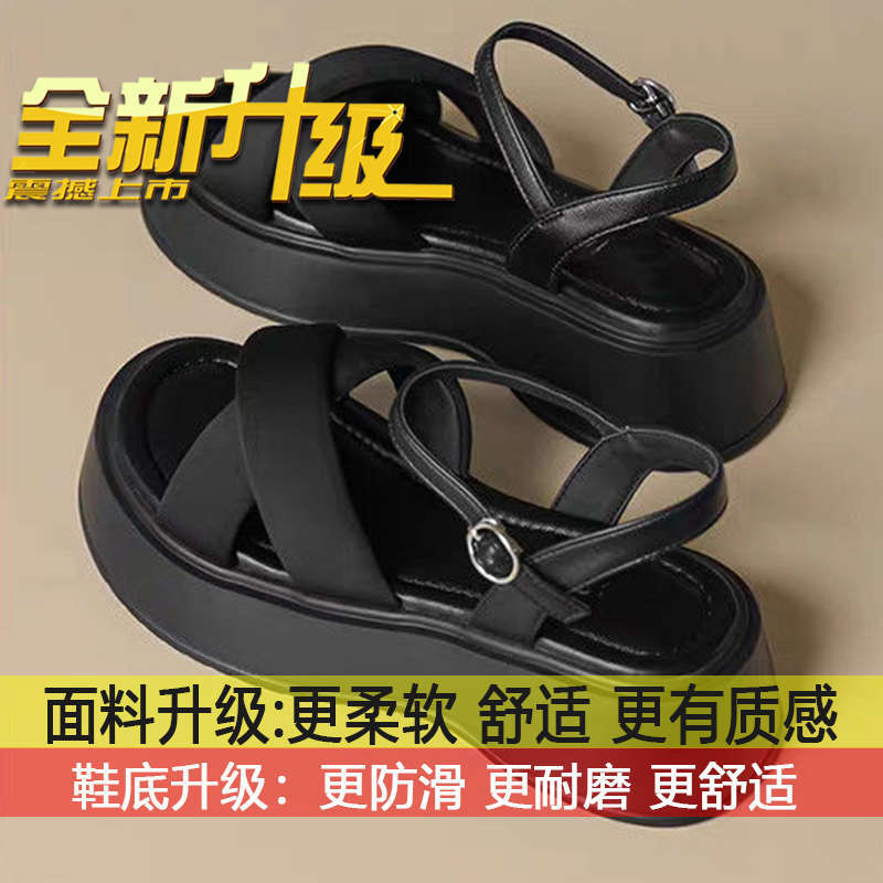 High-end sports black casual women s muffin shoes children s models outer wear 2025 summer new outer wear platform sandals 40
High-end sports black casual women s muffin shoes children s models outer wear 2025 summer new outer wear platform sandals 40