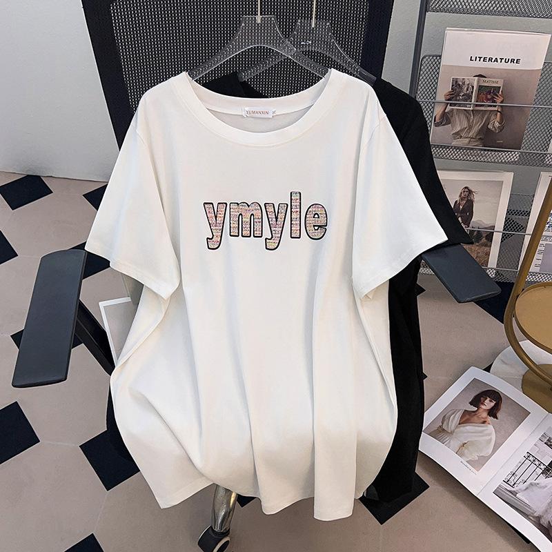 Women s Plus Size Slimming Loose Fit Round Neck T-Shirt, Mid-Length Belly Covering, Short Sleeves - 200/300/350 Jin 641 5XL белый
Women s Plus Size Slimming Loose Fit Round Neck T-Shirt, Mid-Length Belly Covering, Short Sleeves - 200/300/350 Jin 641 5XL белый