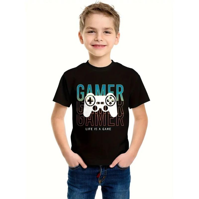 Літні футболки з круглим вирізом з 3D принтом ігрової консолі, модні повсякденні дитячі футболки з коротким рукавом для хлопчиків 140
Літні футболки з круглим вирізом з 3D принтом ігрової консолі, модні повсякденні дитячі футболки з коротким рукавом для хлопчиків 140