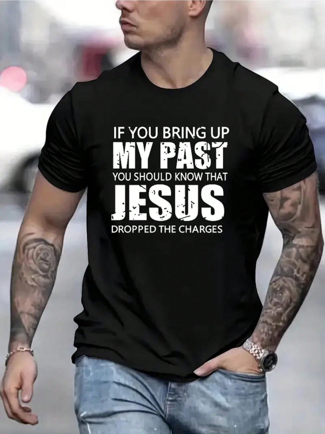 Religious Humor Jesus Dropped The Charges Graphic Print T Shirt Mens Casual Short Sleeve Tees For Summer 3XL
Religious Humor Jesus Dropped The Charges Graphic Print T Shirt Mens Casual Short Sleeve Tees For Summer 3XL