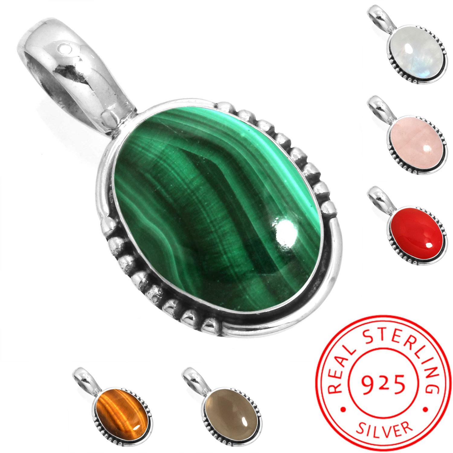 925 Sterling Silver Pendant Women Gemstone Handmade Jewelry Christmas Gift Malachite Moonstone Rose Quartz Red Stone Smoky Topaz Tiger Eye Victorian рожевий кварц кольору
925 Sterling Silver Pendant Women Gemstone Handmade Jewelry Christmas Gift Malachite Moonstone Rose Quartz Red Stone Smoky Topaz Tiger Eye Victorian рожевий кварц кольору