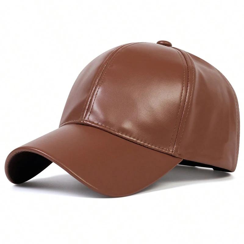 Unisex Pu Solid Leather Baseball Caps Spring Autumn Outdoor Adjustable Casual Hats Sunscreen Hat Sports Cap
Unisex Pu Solid Leather Baseball Caps Spring Autumn Outdoor Adjustable Casual Hats Sunscreen Hat Sports Cap
