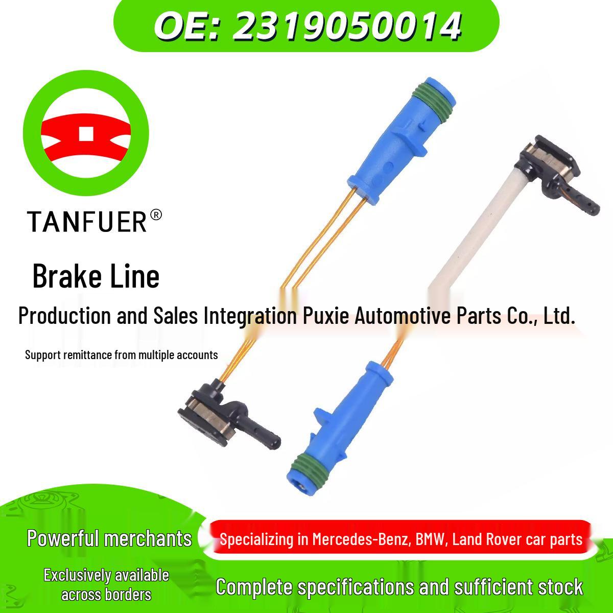 Brake Line for Mercedes Cars, Part 2319050014, 30,000 km Warranty -
Brake Line for Mercedes Cars, Part 2319050014, 30,000 km Warranty -