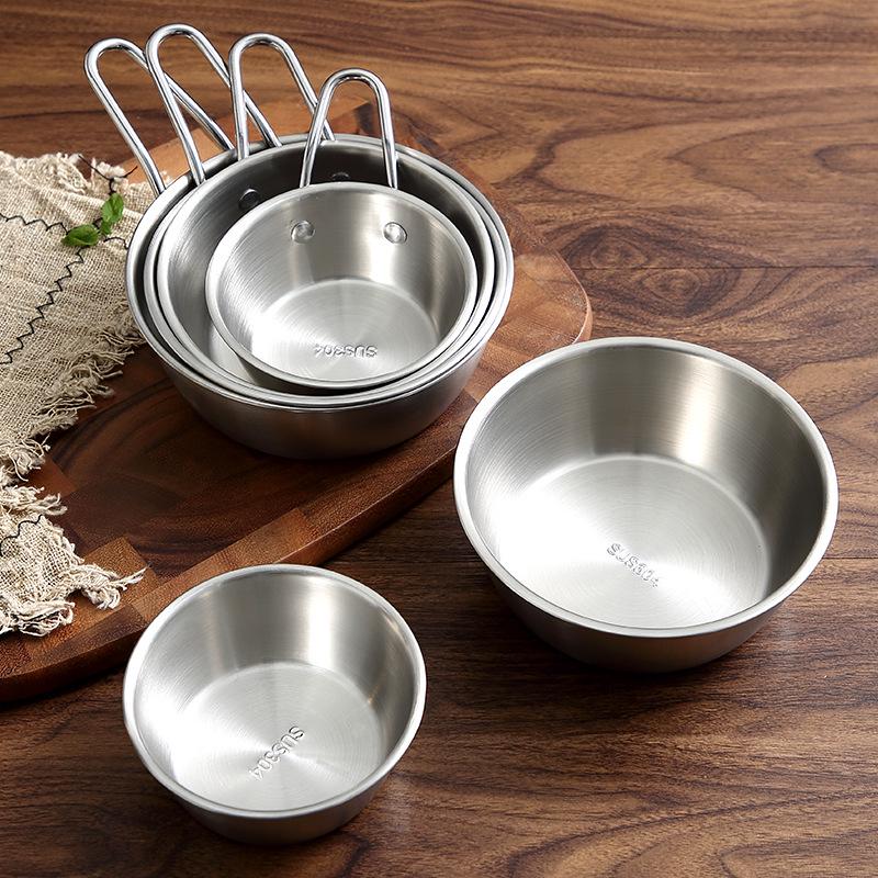 Korean-Style Portable Rice Wine Bowl with Handle - 304 Stainless Steel, Ideal for Camping & Cold Drinks, Golden Finish. 10.5cm Without Handle (200ml)
Korean-Style Portable Rice Wine Bowl with Handle - 304 Stainless Steel, Ideal for Camping & Cold Drinks, Golden Finish. 10.5cm Without Handle (200ml)