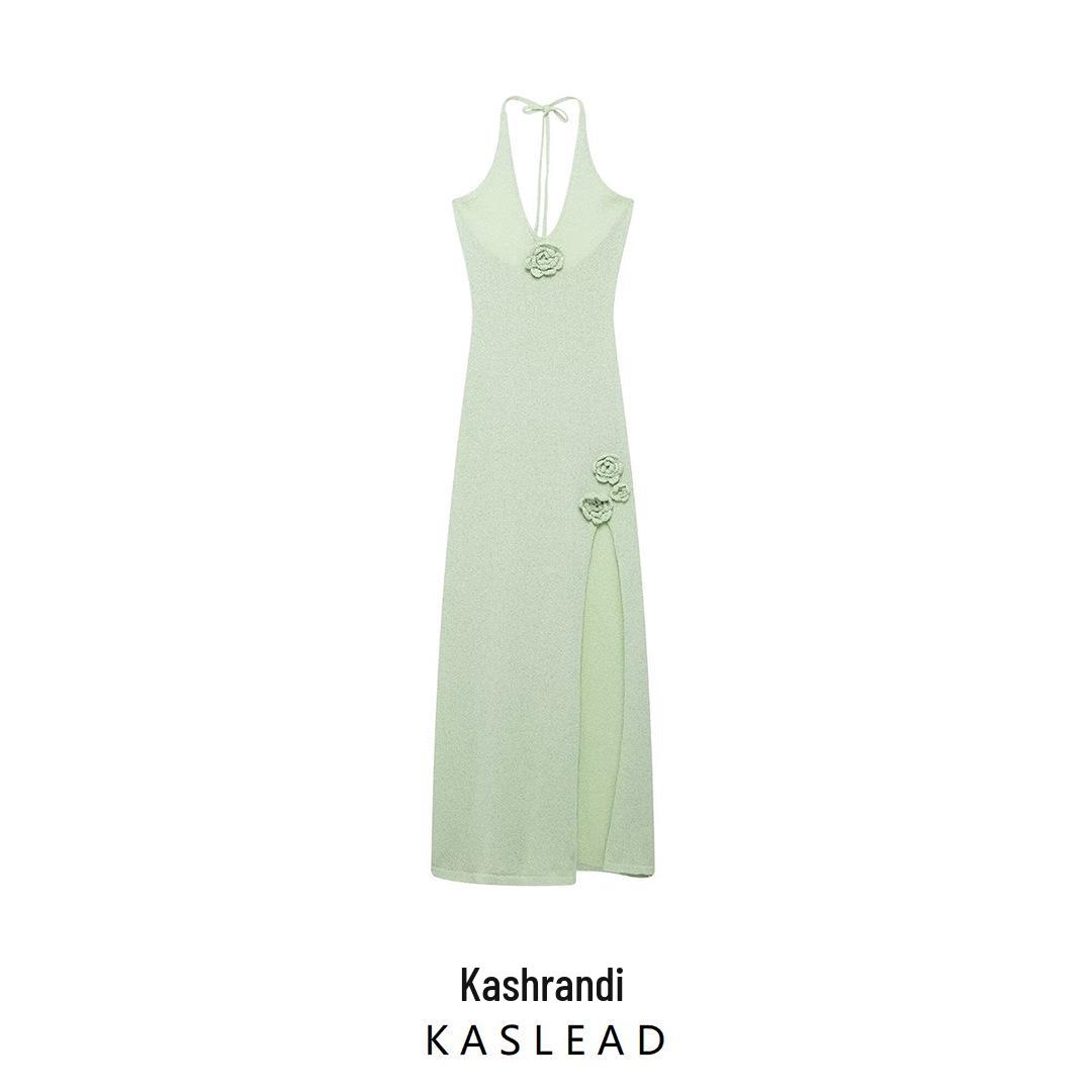 2025 Spring Women s European & American Style Deep V-Neck Backless High-Slit Spaghetti Strap Knitted Dress S
2025 Spring Women s European & American Style Deep V-Neck Backless High-Slit Spaghetti Strap Knitted Dress S