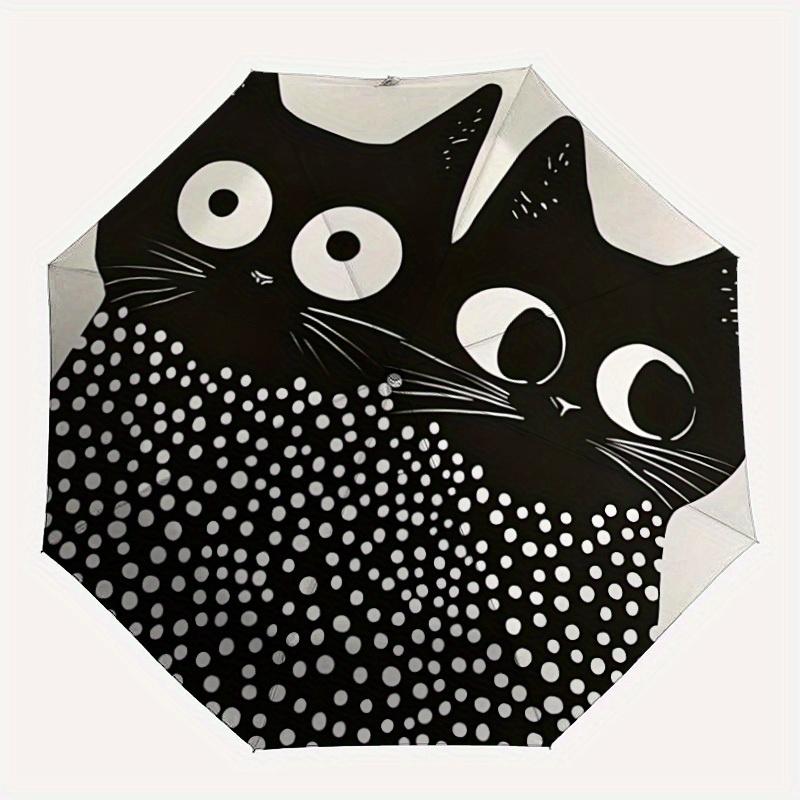 1pc Cat Pattern Automatic Open/Close, Foldable Compact Umbrella with 8-Rib Shaft, Perfect Gift For Men And Women, Casual Style, Vibrant Moti
1pc Cat Pattern Automatic Open/Close, Foldable Compact Umbrella with 8-Rib Shaft, Perfect Gift For Men And Women, Casual Style, Vibrant Moti