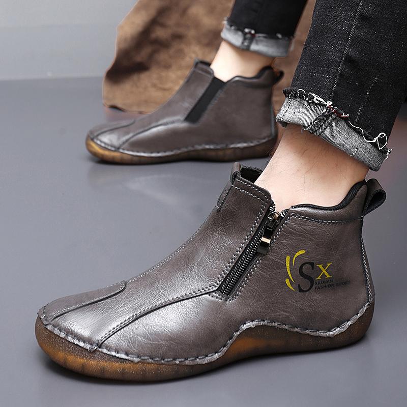 Men Handmade Leather Shoes Casual Hiking Boots Outdoor High Top Wide Palm Driving Shoes Large Size 50 47 кавовий
Men Handmade Leather Shoes Casual Hiking Boots Outdoor High Top Wide Palm Driving Shoes Large Size 50 47 кавовий