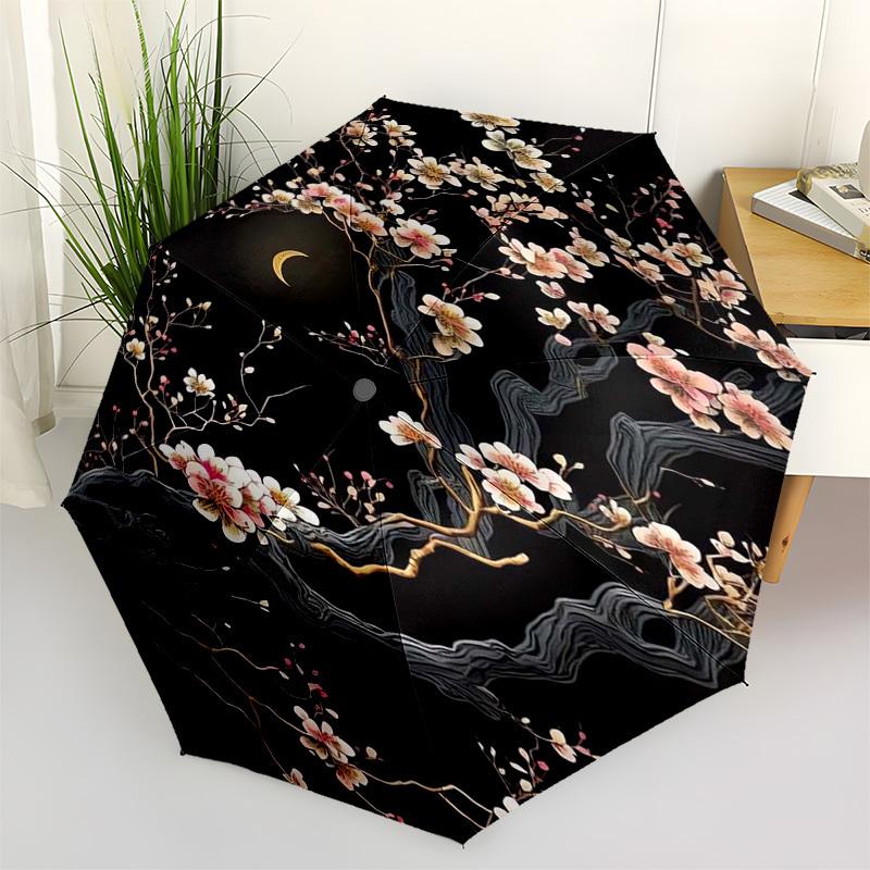 Cherry Blossom Moonlit Night Themed Automatic Opening and Closing Umbrella, Compact Travel Umbrella, Lightweight and Portable, Suitable for
Cherry Blossom Moonlit Night Themed Automatic Opening and Closing Umbrella, Compact Travel Umbrella, Lightweight and Portable, Suitable for