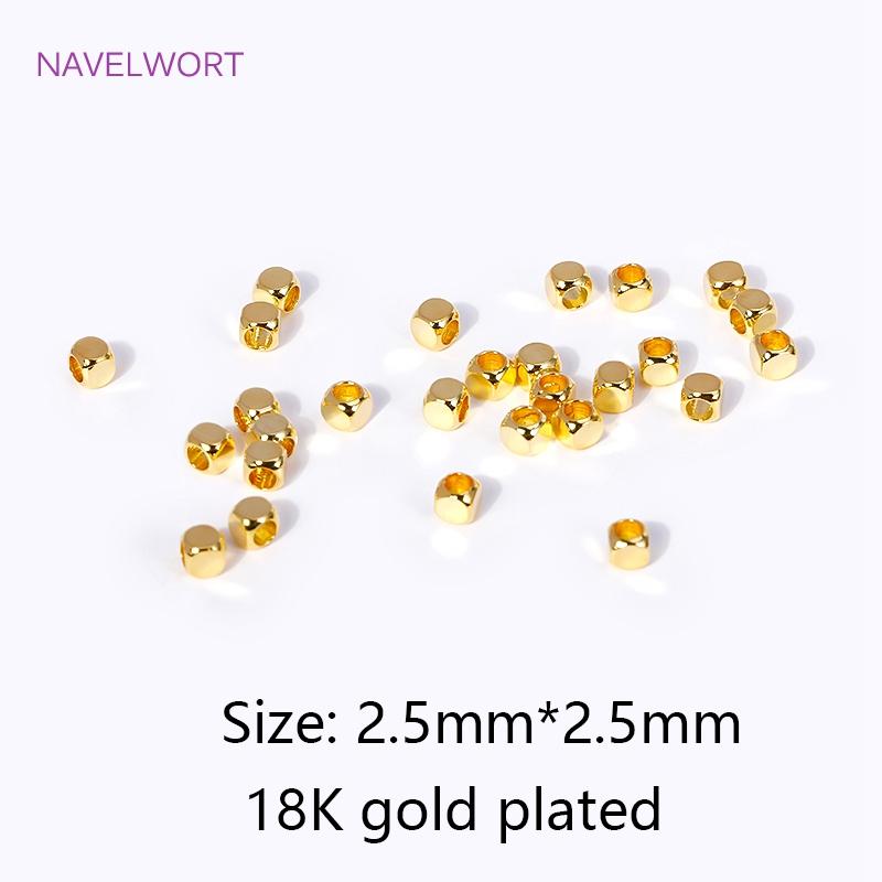 18K Gold Plated Brass 2.5mm Cube Spacer Beads DIY Bracelet Handmade Crafts,Beads For Jewelry Making,Accessories For Jewelry 100 pieces
18K Gold Plated Brass 2.5mm Cube Spacer Beads DIY Bracelet Handmade Crafts,Beads For Jewelry Making,Accessories For Jewelry 100 pieces