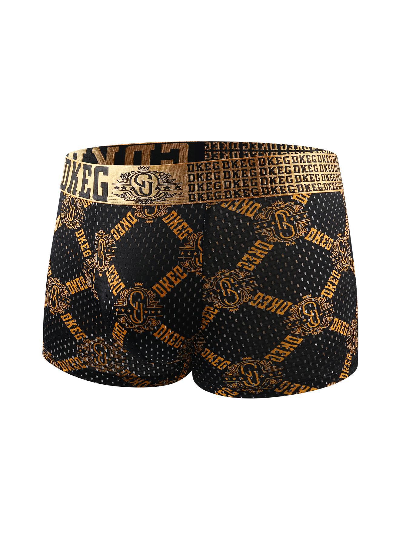 Чоловічі боксери Lux Black & Gold 3D Pouch Ice Silk з антибактеріальною сіткою W650-4, XXL золотий/чорний
Чоловічі боксери Lux Black & Gold 3D Pouch Ice Silk з антибактеріальною сіткою W650-4, XXL золотий/чорний