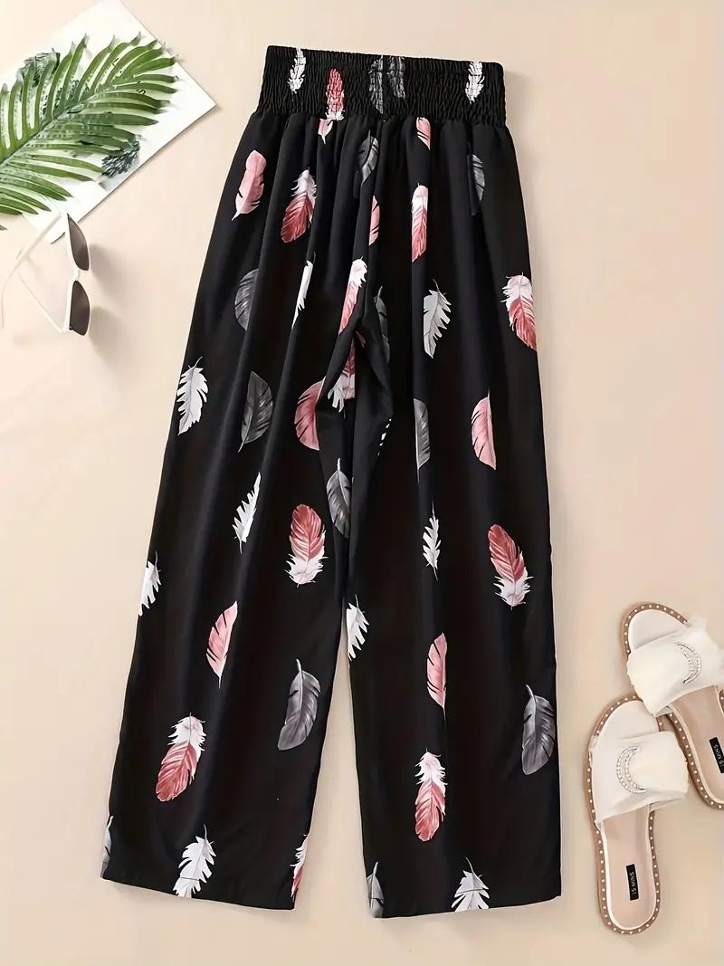 Floral Pants Spring and Summer Thin High Waist Slim Ice Silk Stretch Floral straight-leg Women s Pants 3XL чорний
Floral Pants Spring and Summer Thin High Waist Slim Ice Silk Stretch Floral straight-leg Women s Pants 3XL чорний