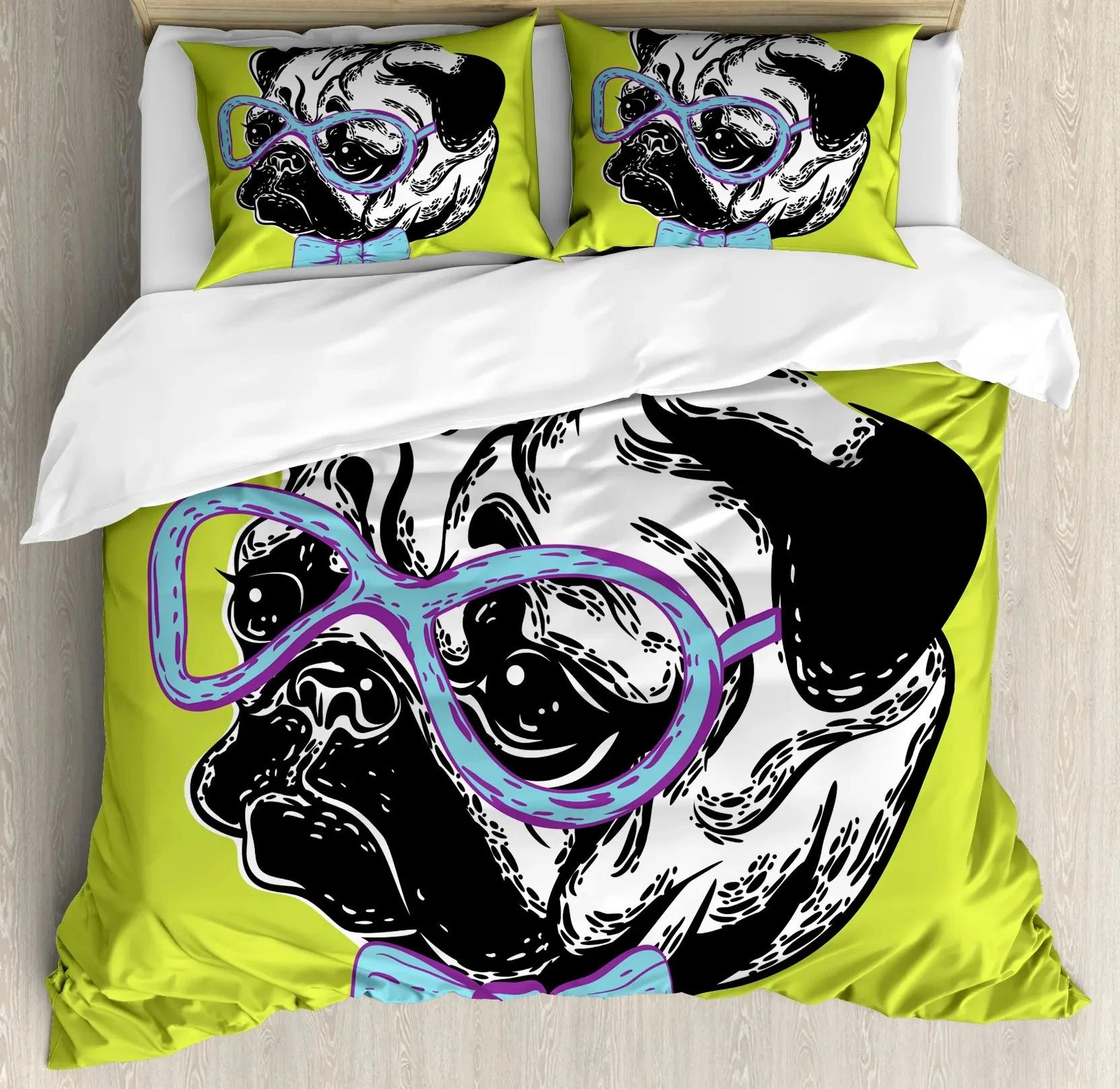 Cartoon Pug Dog Duvet Cover Set Comforter Cover Soft Bedding Set Full Size for Boys Girls Bedroom 2/3 Pieces with Pillow Shams EU single(135x200cm)
Cartoon Pug Dog Duvet Cover Set Comforter Cover Soft Bedding Set Full Size for Boys Girls Bedroom 2/3 Pieces with Pillow Shams EU single(135x200cm)