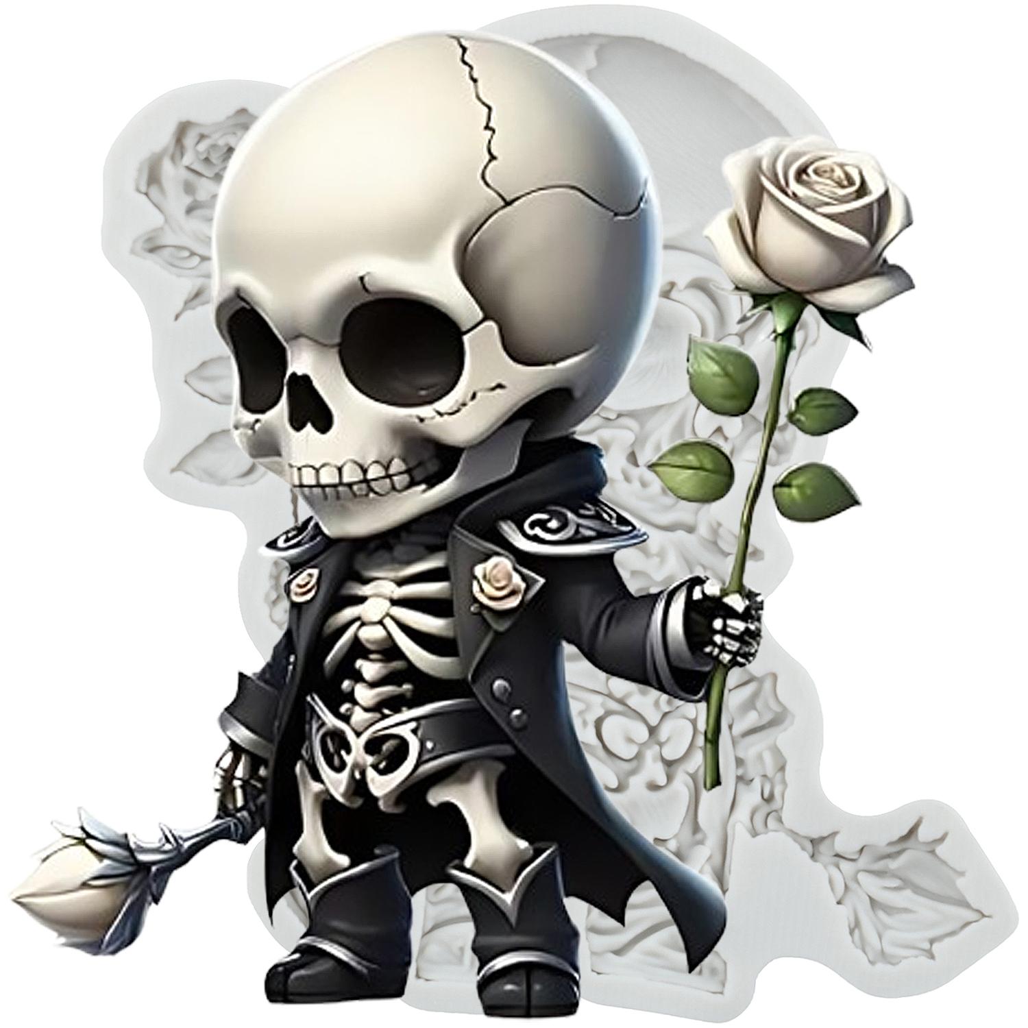 Хэллоуин Силиконовая форма Череп Роза Цветок Форма для мастики Украшение торта Топпер для кекса Шоколадные конфеты Паста для лепки Полимерная глина Форма серый
Хэллоуин Силиконовая форма Череп Роза Цветок Форма для мастики Украшение торта Топпер для кекса Шоколадные конфеты Паста для лепки Полимерная глина Форма серый