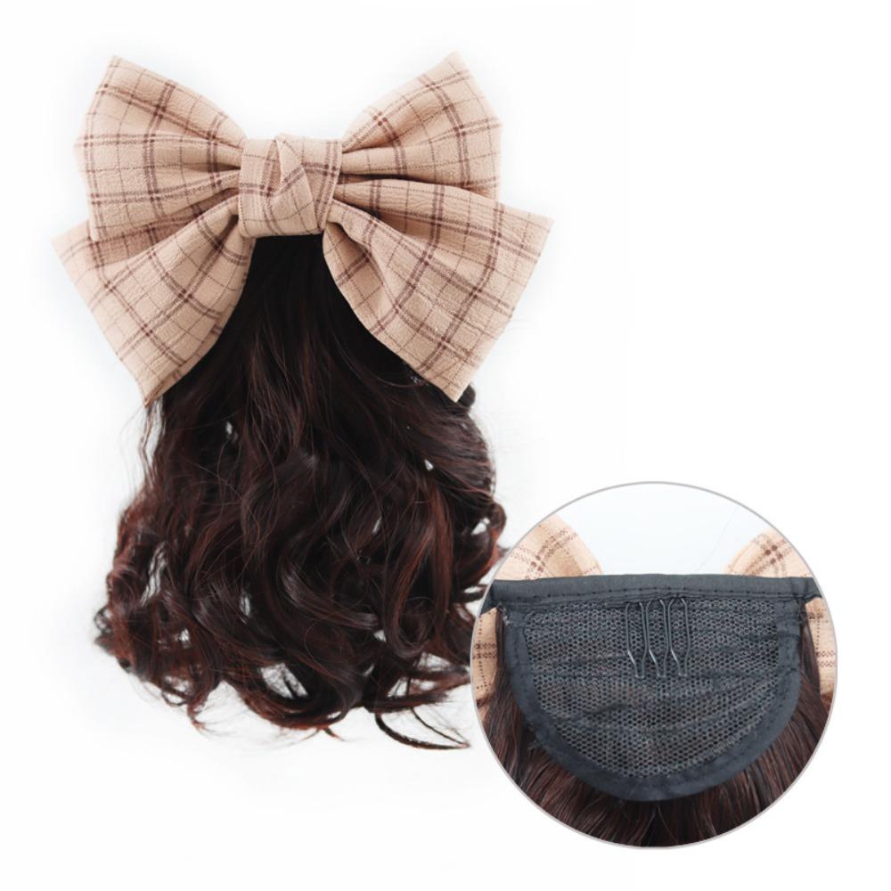 Synthetic Bows Knot Ponytail Kids Headwear Drawstring Ponytail Wig Girls темно-коричневого
Synthetic Bows Knot Ponytail Kids Headwear Drawstring Ponytail Wig Girls темно-коричневого
