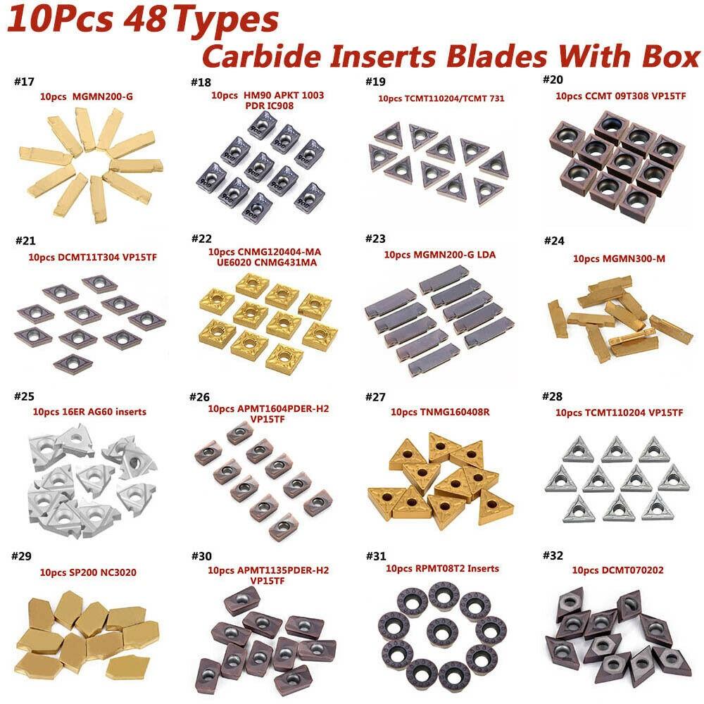 Premium Carbide Inserts Blade Cutter for Lathe Turning Tool Pack of 10 with Box DCMT070204 US735
Premium Carbide Inserts Blade Cutter for Lathe Turning Tool Pack of 10 with Box DCMT070204 US735