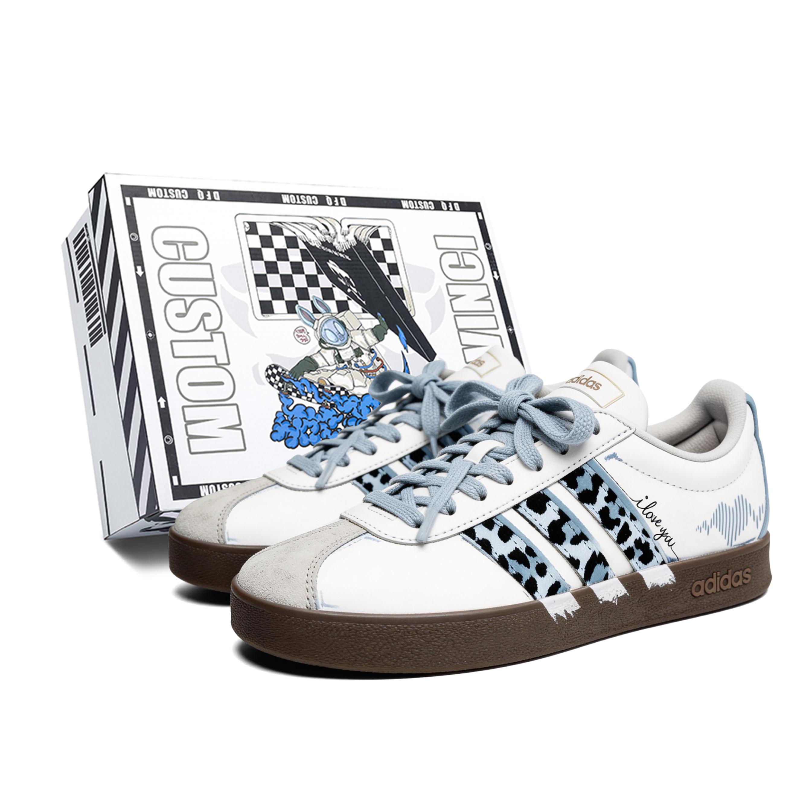Adidas Vl Court Classic Dusty Blue Leopard, Box Low top Skateboard Shoes Unisex Blue JQ2470(TeamM--BOX) 41⅓
Adidas Vl Court Classic Dusty Blue Leopard, Box Low top Skateboard Shoes Unisex Blue JQ2470(TeamM--BOX) 41⅓